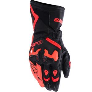 Guanti da moto Alpinestars SP-9 neri-rosso fluo