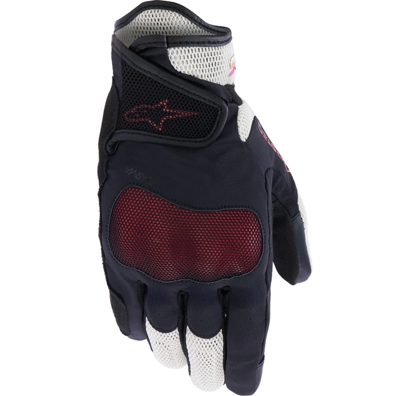 Guanti da moto da donna Alpinestars Stella Mogress Airflow beige-nero-rosa