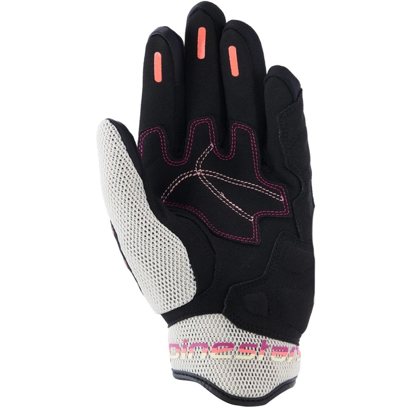 Guanti da moto da donna Alpinestars Stella Mogress Airflow beige-nero-rosa