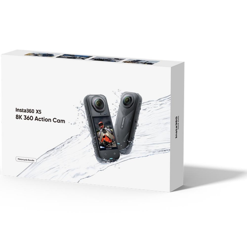 Action camera Insta360 X5 Motorcycle Bundle nera