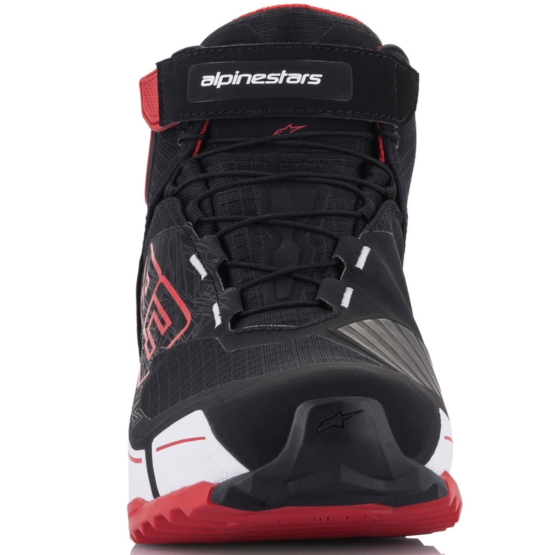 Collezione di stivali da moto Alpinestars CR-X Drystar MM93 nero-rosso-bianco