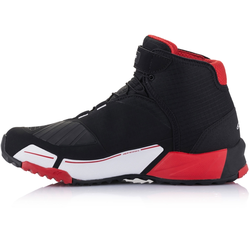 Collezione di stivali da moto Alpinestars CR-X Drystar MM93 nero-rosso-bianco
