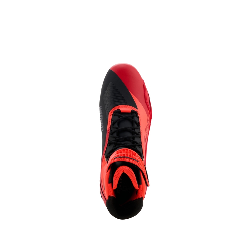 Stivali da moto Alpinestars Faster-4 MM93, collezione fluo, rosso-rosso-nero