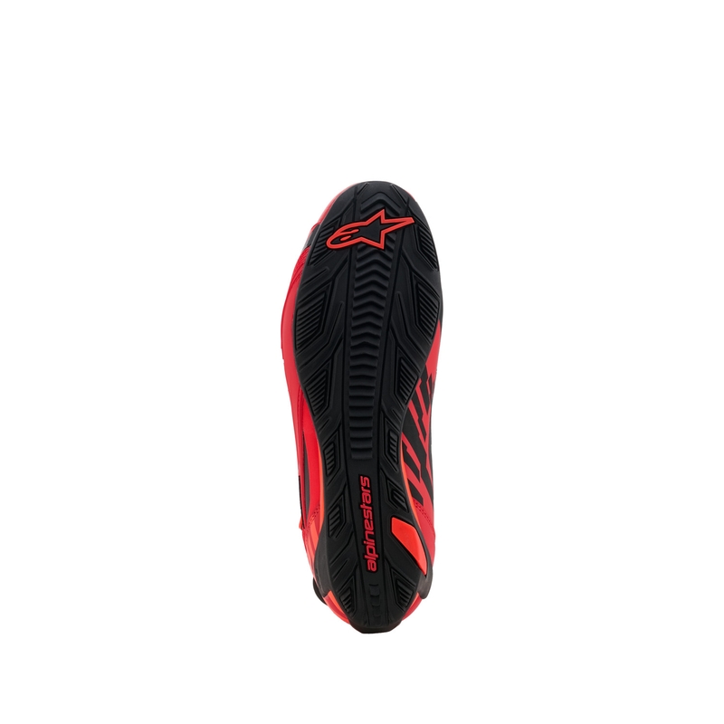Stivali da moto Alpinestars Faster-4 MM93, collezione fluo, rosso-rosso-nero