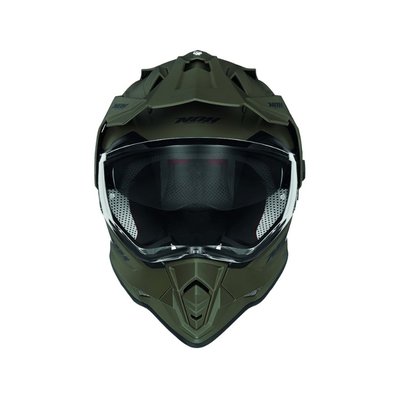 Casco da enduro NOX N312 verde opaco 2 - II qualità - II. qualità