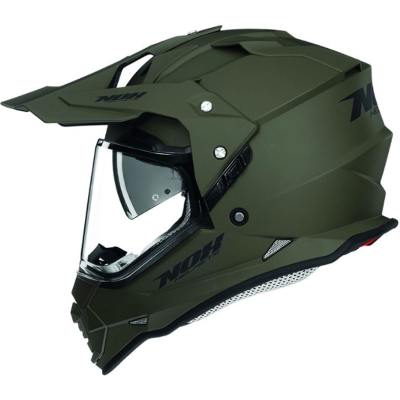 Casco da enduro NOX N312 verde opaco 2 - II qualità - II. qualità