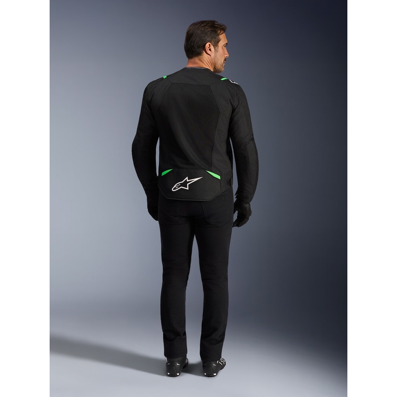 Giacca da moto Alpinestars T-SPS Air V2 nera-verde fluo