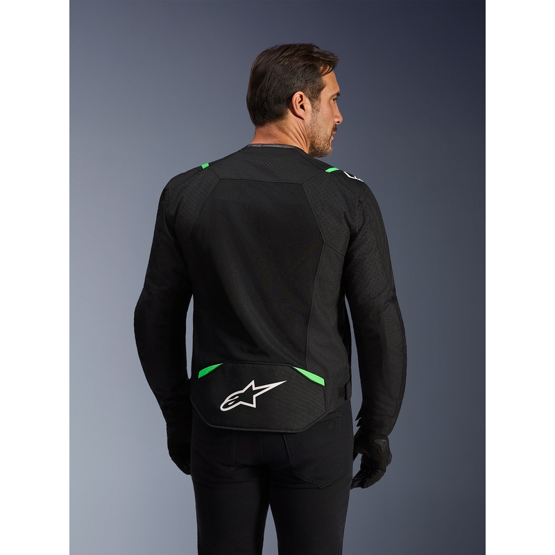 Giacca da moto Alpinestars T-SPS Air V2 nera-verde fluo