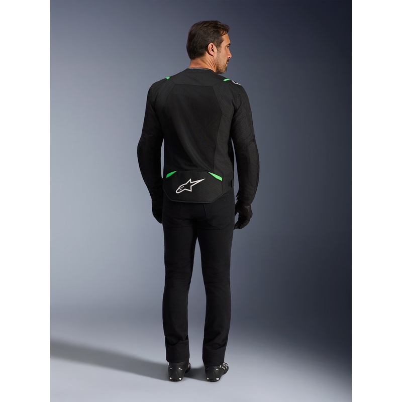 Giacca da moto Alpinestars T-SPS Air V2 nera-verde fluo