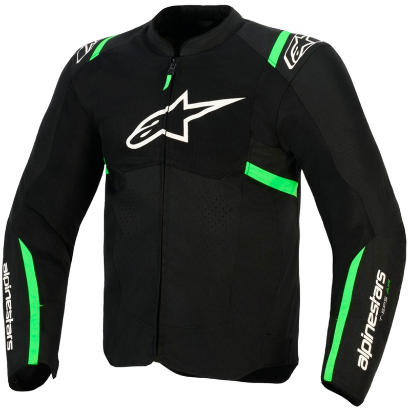 Giacca da moto Alpinestars T-SPS Air V2 nera-verde fluo