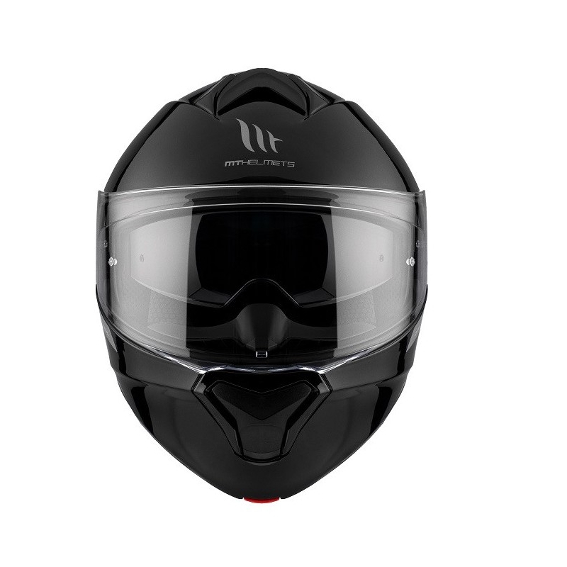 Casco moto apribile MT Genesis SV Solid A1 nero lucido - II. qualità