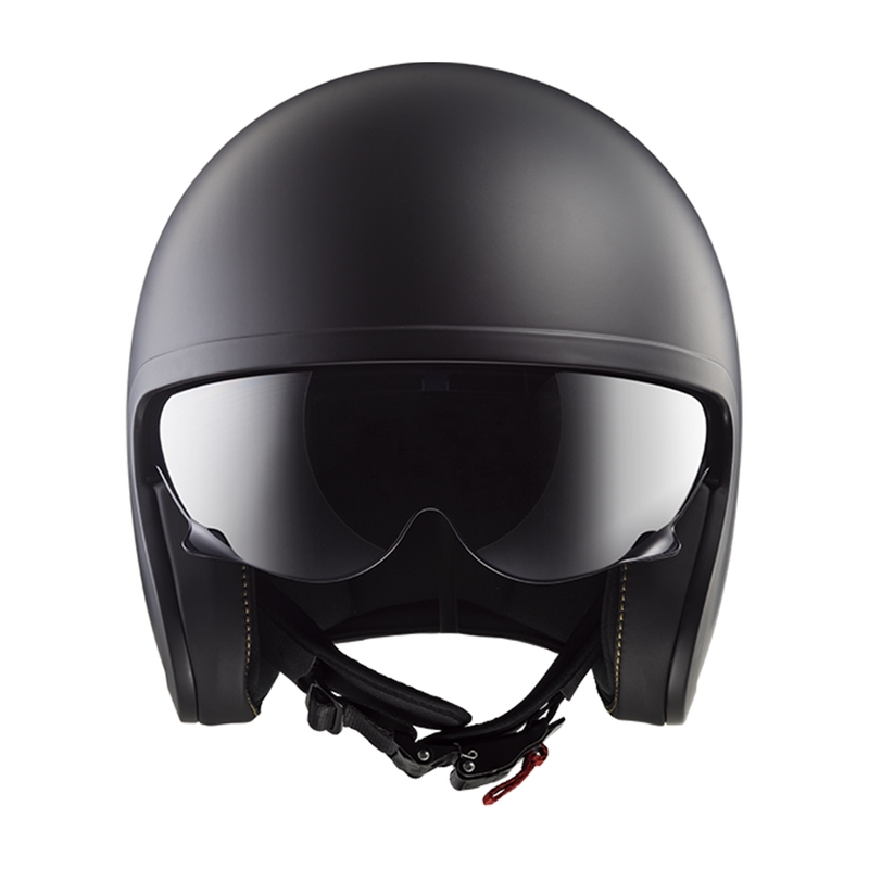 Casco da moto jet LS2 OF599 Spitfire II Solid nero opaco - II. qualità