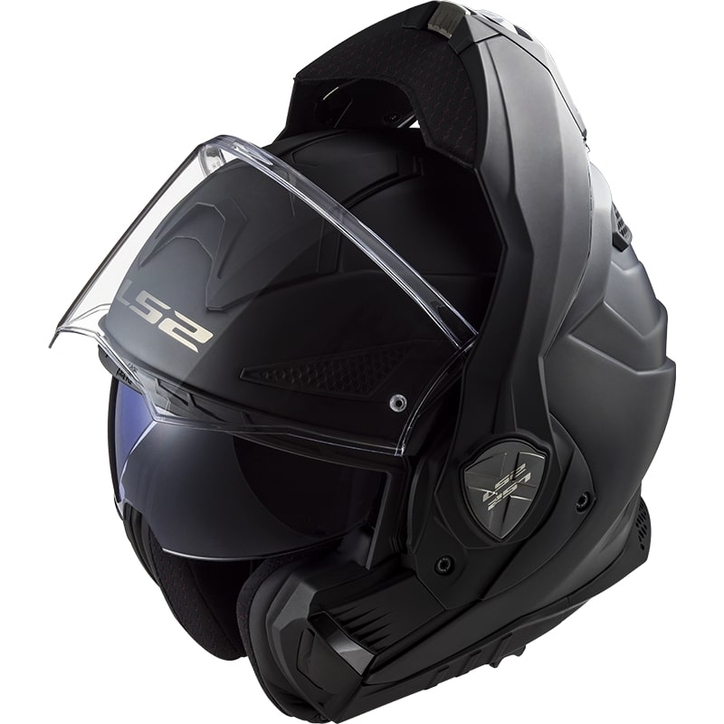 Casco apribile da moto LS2 FF901 Advant X Solid nero opaco - II qualità - II. qualità