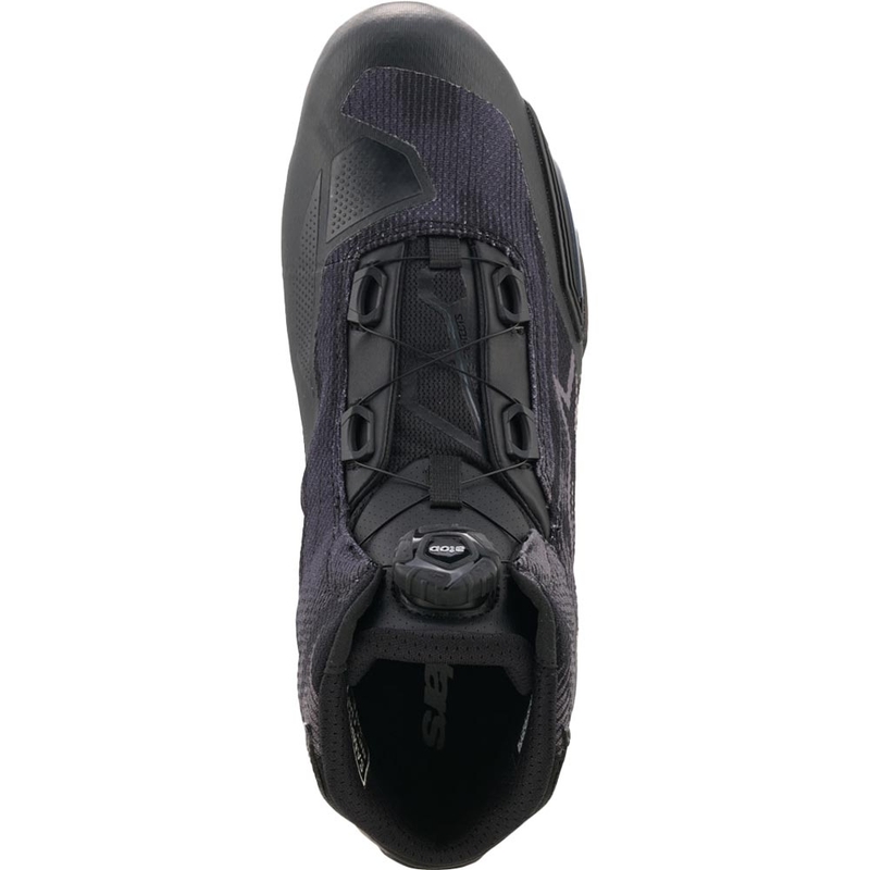 Stivali da moto ventilati Alpinestars Celer, neri e grigio scuro.