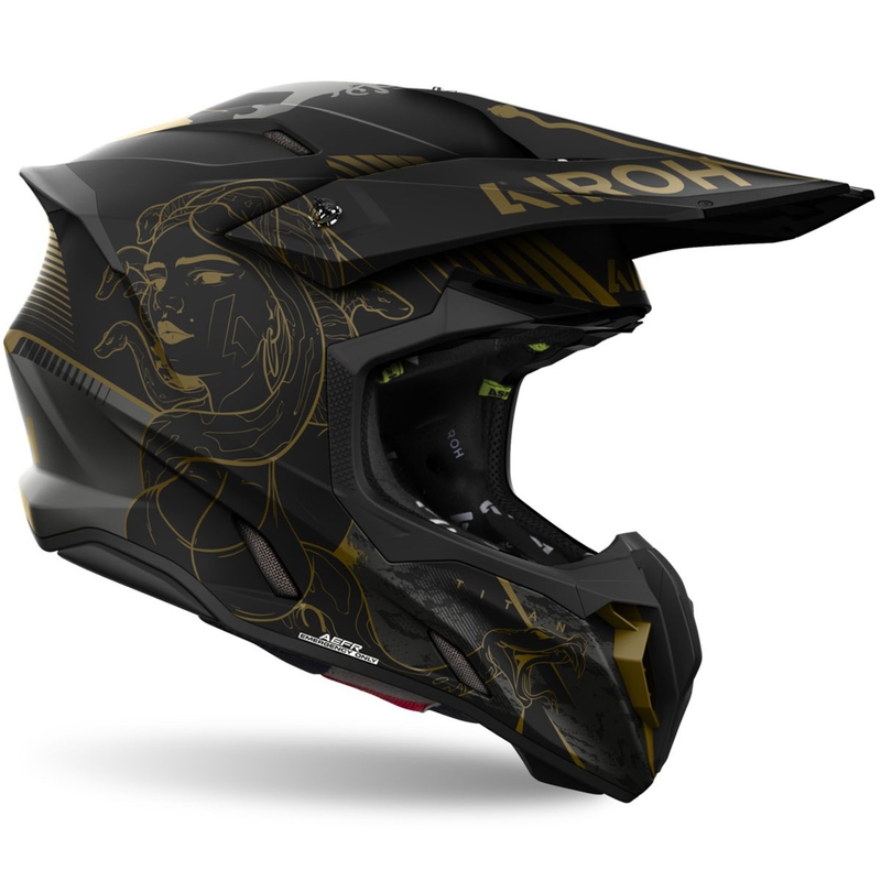Casco da motocross Airoh Twist 3 Titan opaco