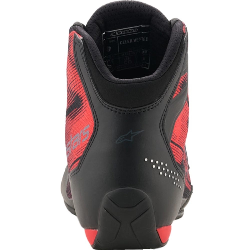 Stivali da moto Alpinestars Celer Vented neri e rossi