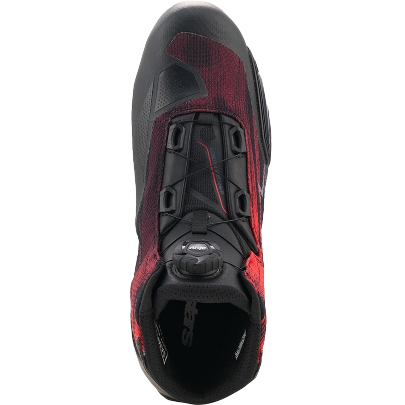 Stivali da moto Alpinestars Celer Vented neri e rossi