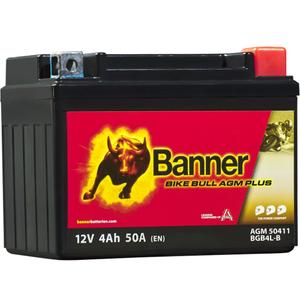 Batteria AGM Banner Bike Bull AGM PLUS 504 11 / BGB4L-B - GB4L-B