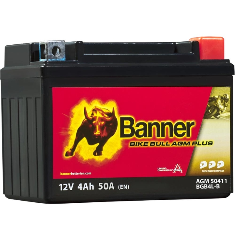 Batteria AGM Banner Bike Bull AGM PLUS 504 11 / BGB4L-B - GB4L-B