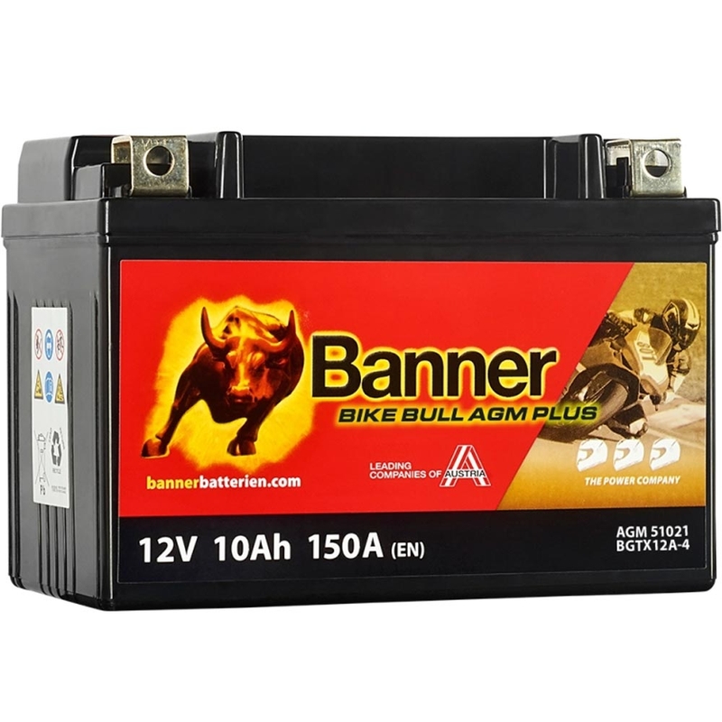Batteria AGM Banner Bike Bull AGM PLUS AGM PLUS 510 21 / BGTX12A-4 - GTX12A-4