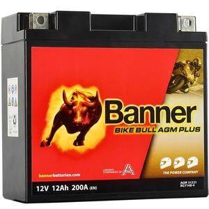 Batteria AGM Banner Bike Bull AGM PLUS AGM PLUS 512 21 / BGT14B-4 - GT14B-4