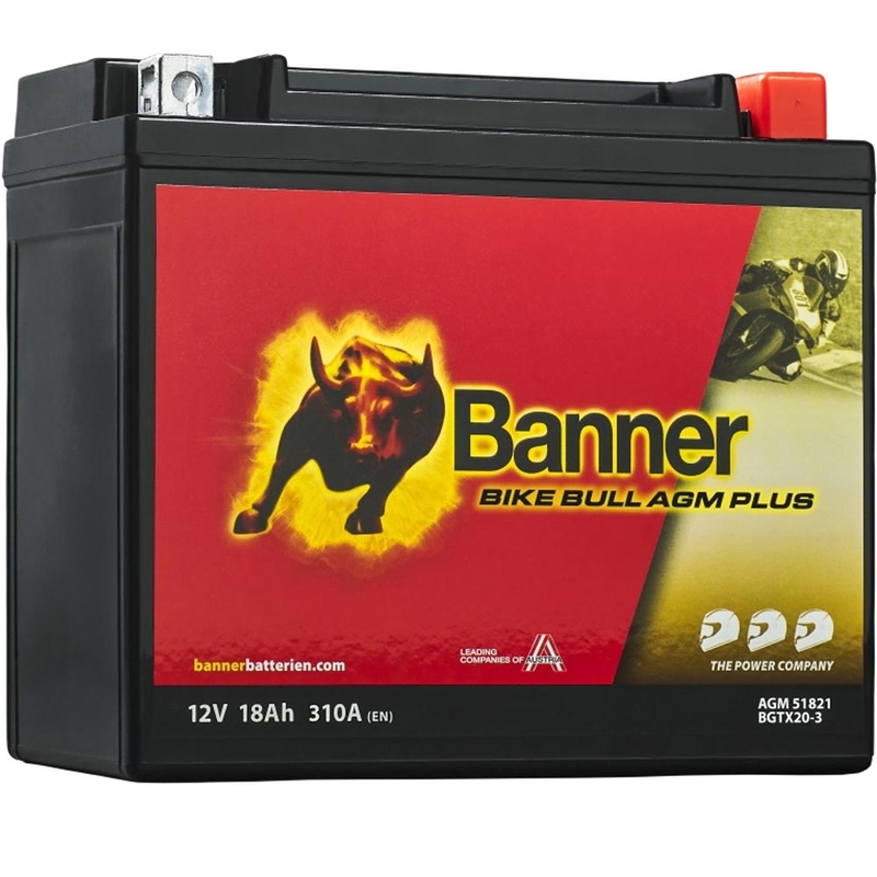 Batteria AGM Banner Bike Bull AGM PLUS AGM PLUS 518 21 / BGTX20-3 - GTX20-3