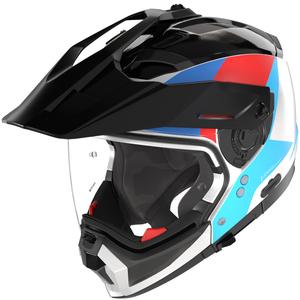 Casco modulare da moto Nolan N70-2 X Turbine 350 bianco-nero-blu-azzurro-rosso