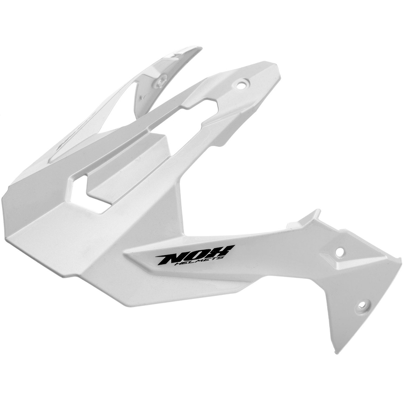 Visiera per casco da moto NOX N312 bianca