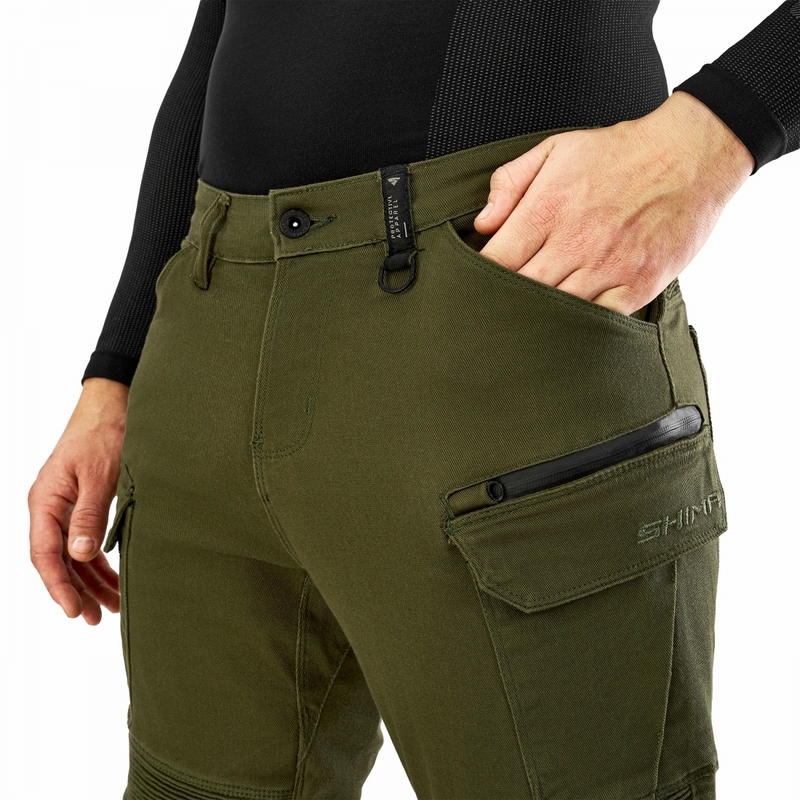 Pantaloni da moto estesi Shima Giro 3.0 color cachi