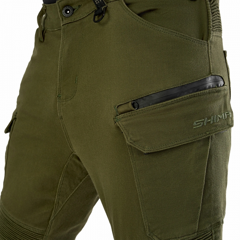Pantaloni da moto estesi Shima Giro 3.0 color cachi