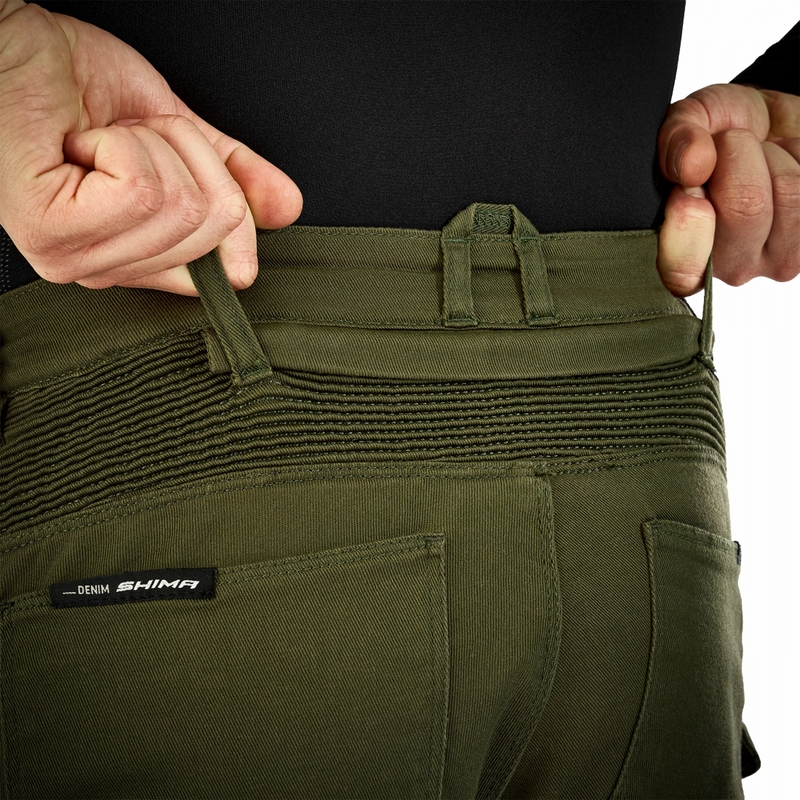 Pantaloni da moto estesi Shima Giro 3.0 color cachi