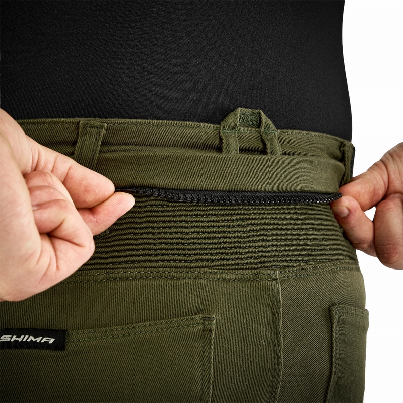 Pantaloni da moto estesi Shima Giro 3.0 color cachi