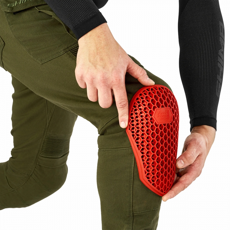 Pantaloni da moto estesi Shima Giro 3.0 color cachi
