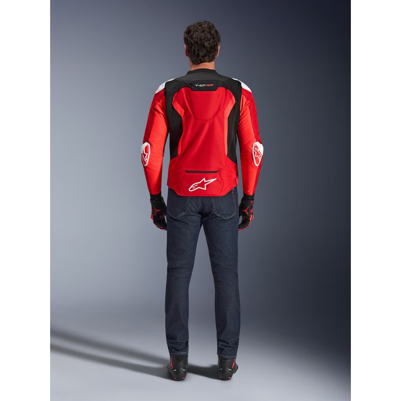 Giacca da moto Alpinestars T-GP Air rosso-fluo rosso-bianco-nero