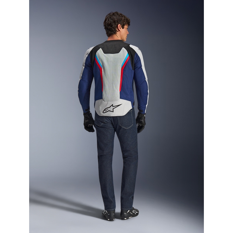 Giacca da moto Alpinestars AST V3 Air bianco-blu-rosso-nero