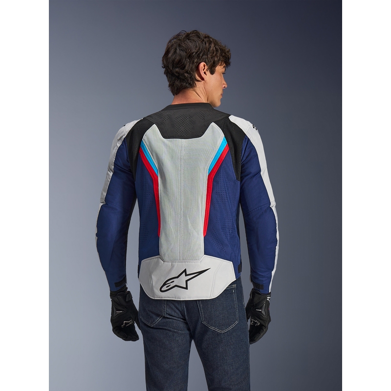 Giacca da moto Alpinestars AST V3 Air bianco-blu-rosso-nero
