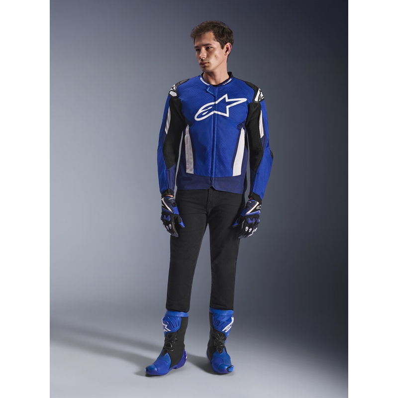 Giacca da moto Alpinestars T-GP Air blu-bianco-nero