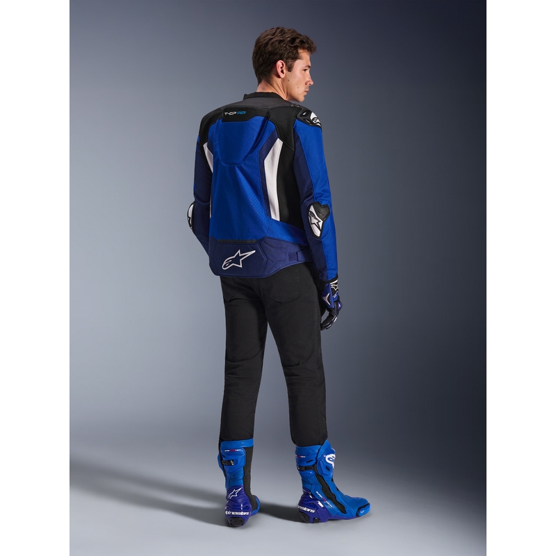 Giacca da moto Alpinestars T-GP Air blu-bianco-nero
