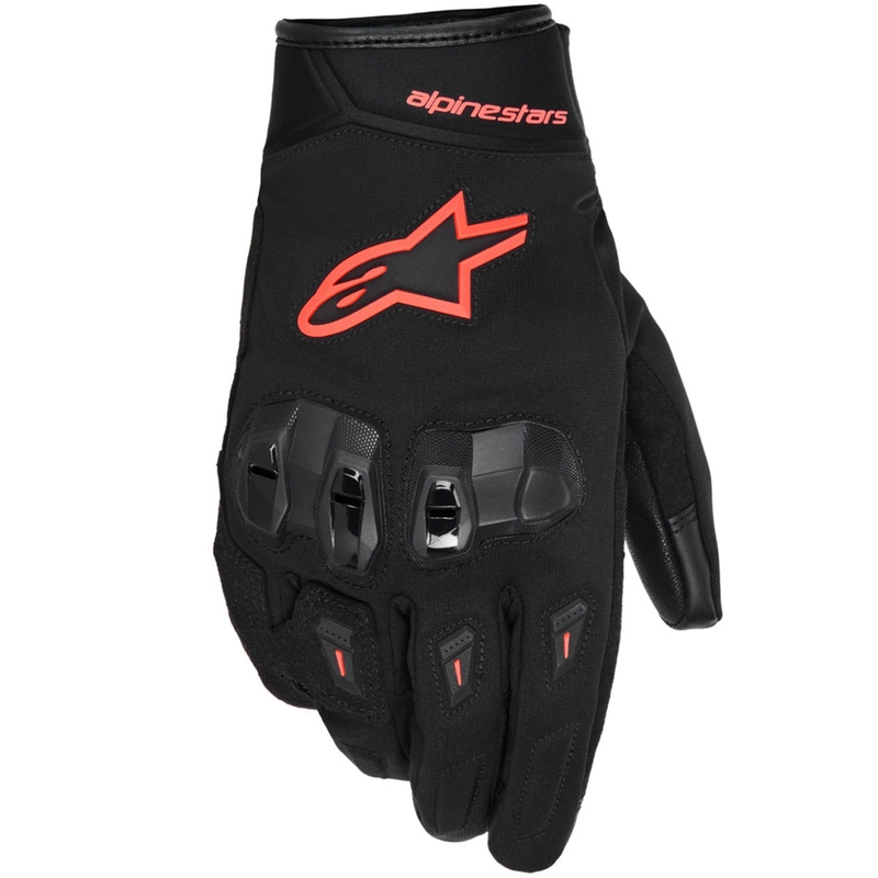 Guanti da moto impermeabili Alpinestars SP XZ, neri e rossi