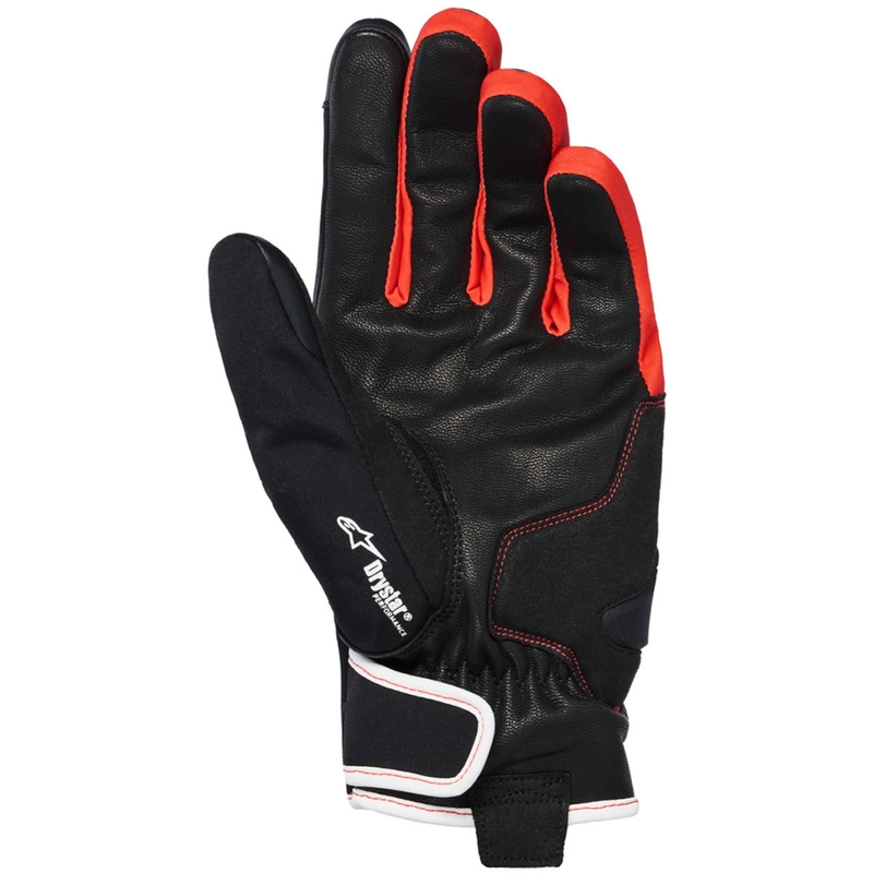 Guanti da moto impermeabili Alpinestars MOBLAST, neri, antracite e arancioni.
