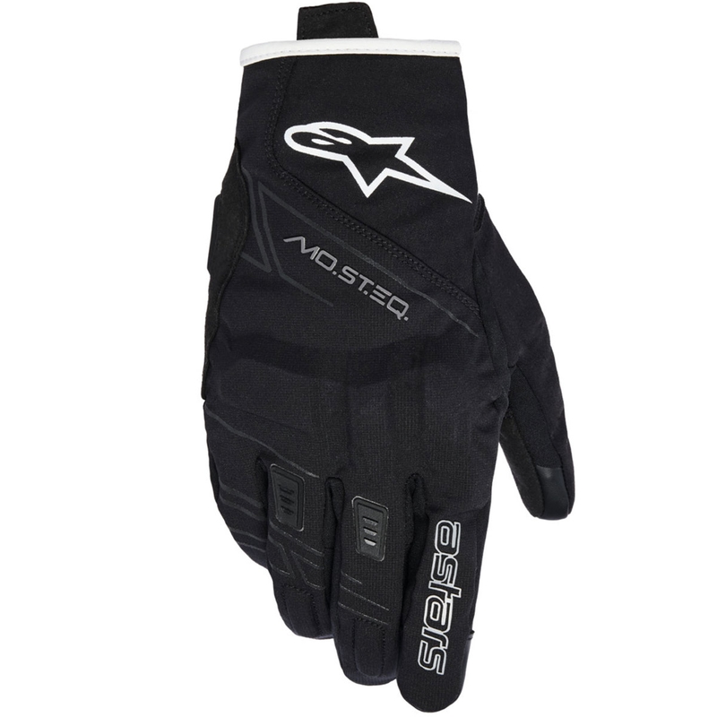 Guanti da moto impermeabili da donna Alpinestars STELLA MOBLAST neri-bianchi bianco sporco