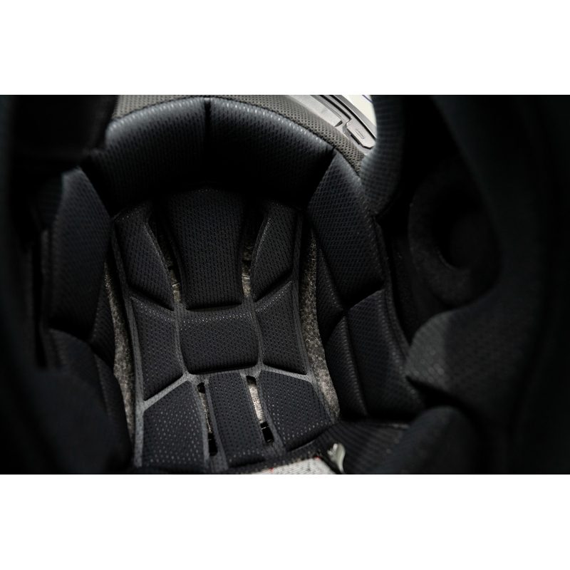 Casco da moto Enduro con auricolare SENA Outlander bianco lucido