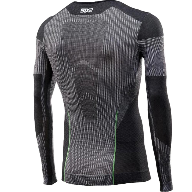 T-shirt funzionale a maniche lunghe SIXS BT TS2L V2 in carbonio nero