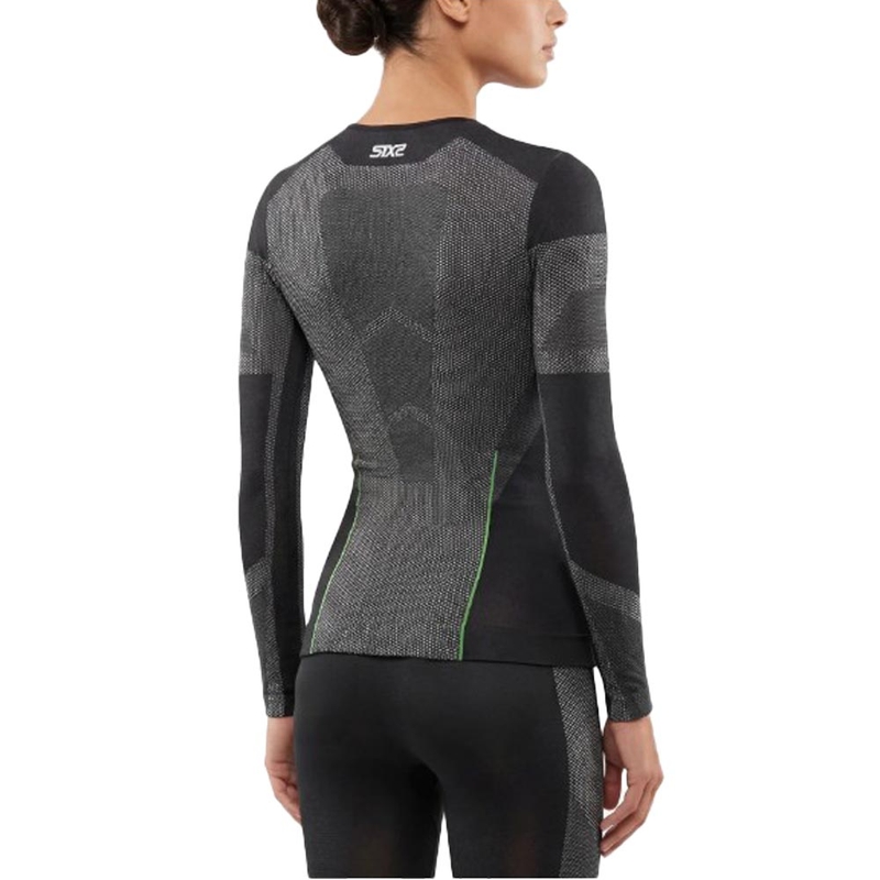 T-shirt funzionale a maniche lunghe SIXS BT TS2L V2 in carbonio nero
