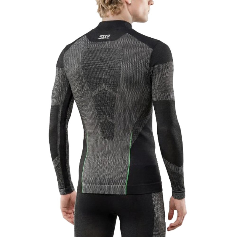 T-shirt funzionale a maniche lunghe SIXS BT TS3L V2 in carbonio nero