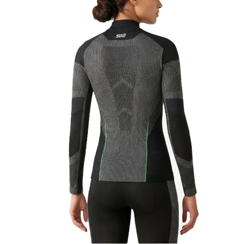 T-shirt funzionale a maniche lunghe SIXS BT TS3L V2 in carbonio nero