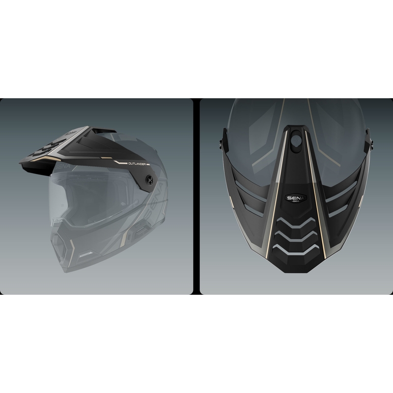 Casco Outlander in rete con auricolare, SENA (nero opaco)