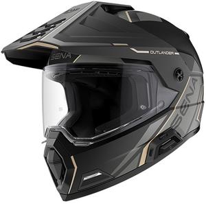Casco Outlander in rete con auricolare, SENA (nero opaco)