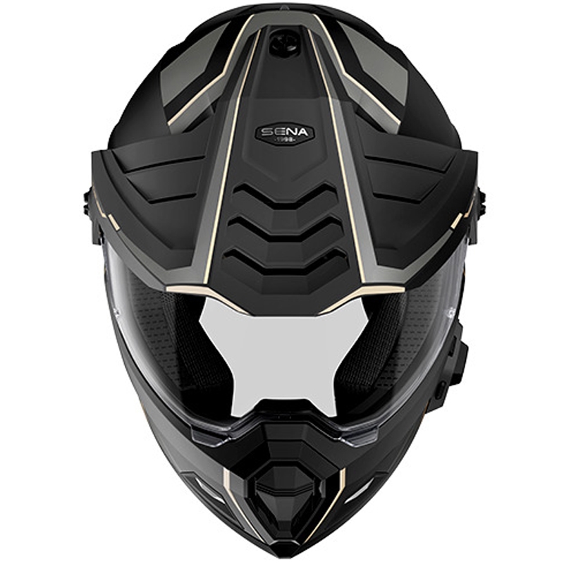 Casco Outlander in rete con auricolare, SENA (nero opaco)