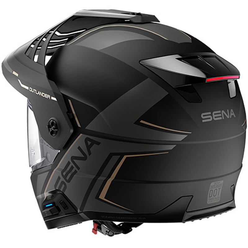 Casco Outlander in rete con auricolare, SENA (nero opaco)